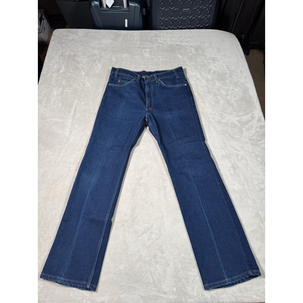 Vintage 90s Levis 517 Jeans (Fit 32x32) Blue Dark Bootcut MADE IN USA